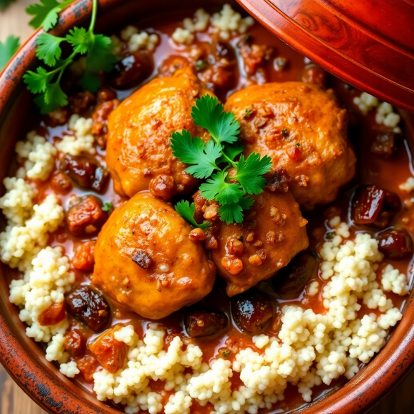 Spicy Chicken and Dates Tagine