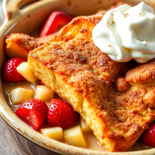 Strawberry Apple French Toast Bake