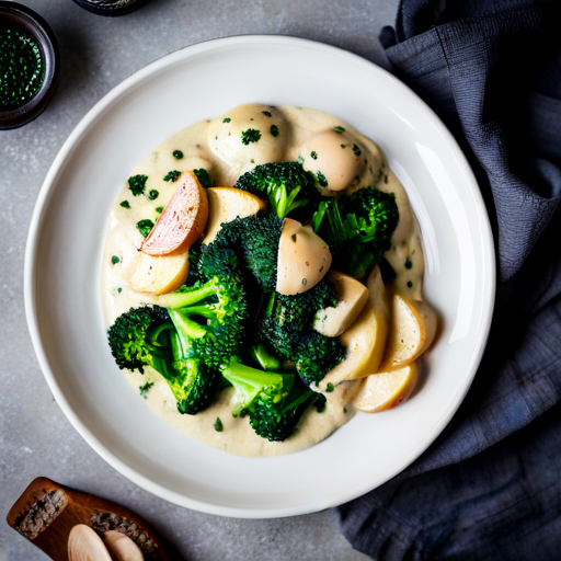 German Broccoli in White Sauce