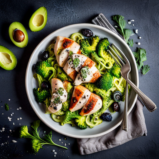 Paleo Chicken with Avocado and Broccoli