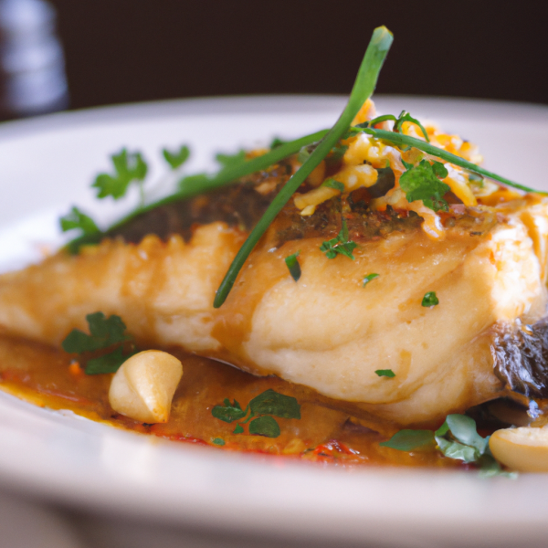 Baked Cod in Portuguese Sauce