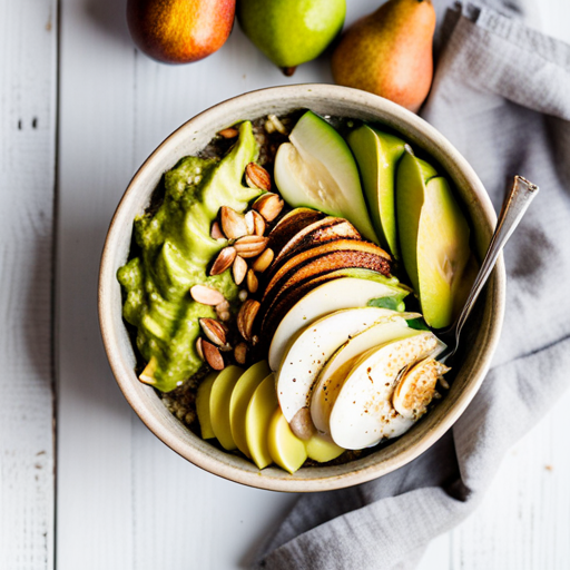 Avocado Pear Oatmeal Bowl