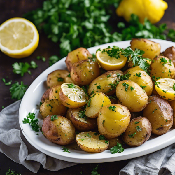 Greek Lemon Roasted Potatoes