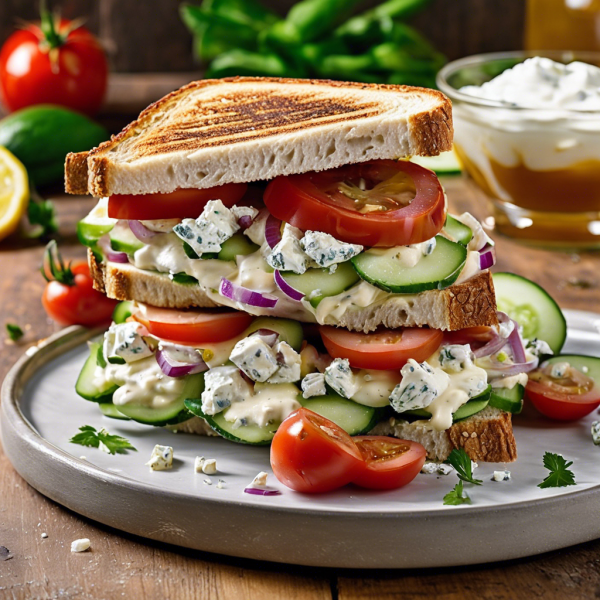 Greek Chicken and Cheese Sandwich