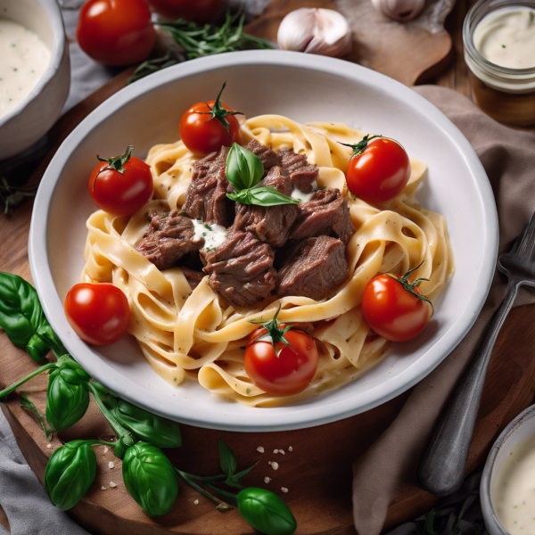 Garlic Beef Pasta