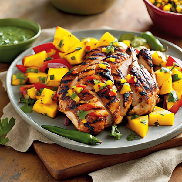 Brazilian Grilled Chicken with Mango Salsa