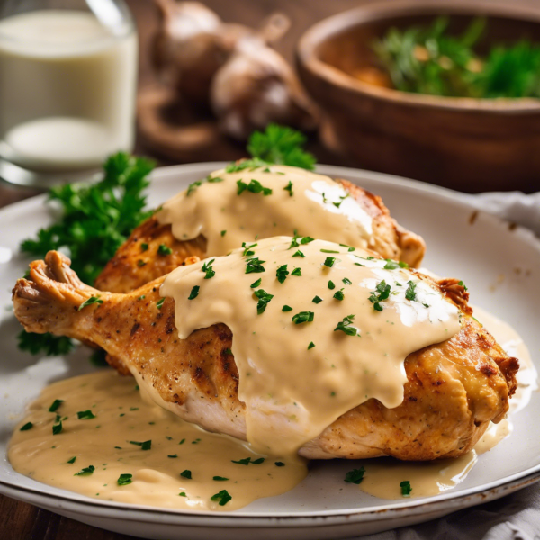 Creamy Baked Chicken with Mayonnaise