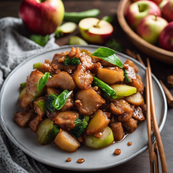 Apple and Pork Stir Fry