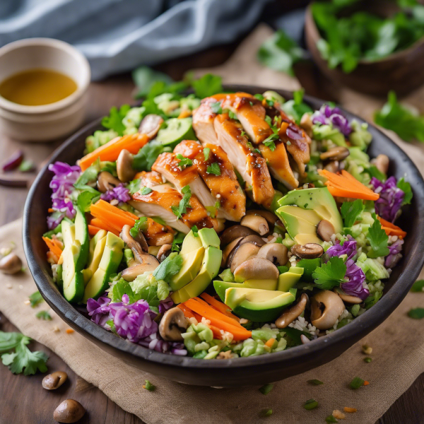 Asian Chicken and Avocado Salad