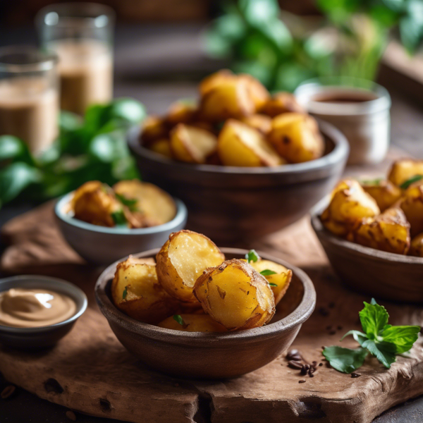 Garlic-Ginger Spiced Potato Coffee Bites