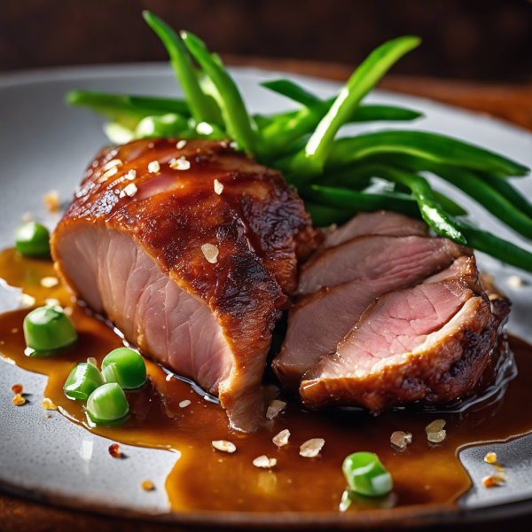 Crispy Duck Breast with Orange Glaze