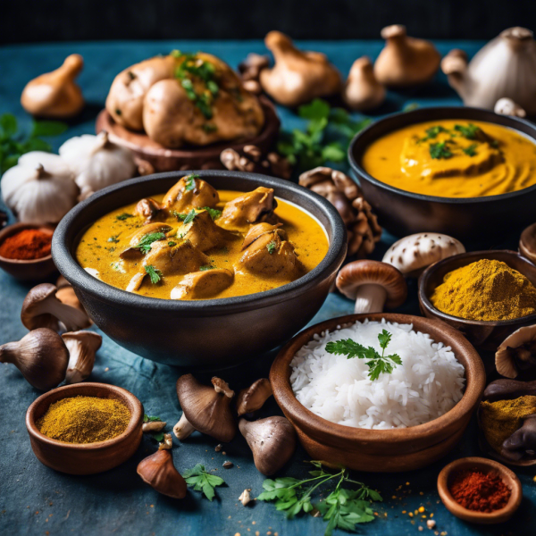 Curried Chicken and Mushroom Rice Bowl