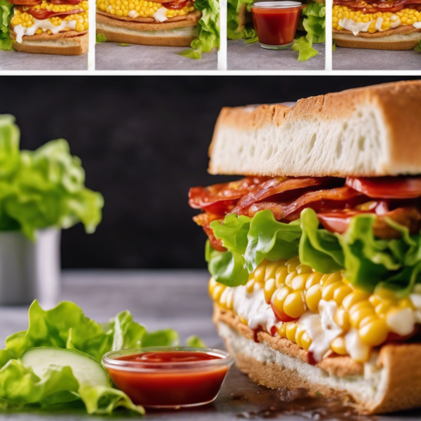 Brazilian Veggie Cheese Corn Sandwich