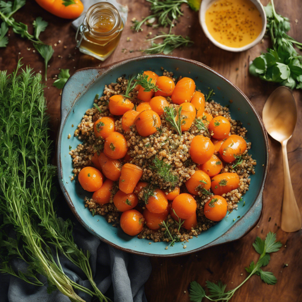 Honey Glazed Carrots with Herbed Quinoa