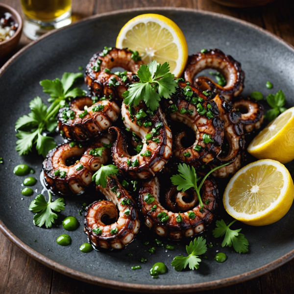 Grilled Octopus with Garlic and Lemon