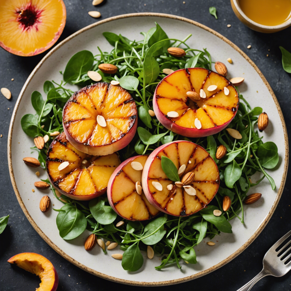 Grilled Halloumi and Peach Salad