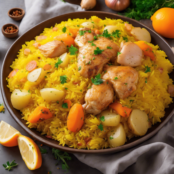 Middle Eastern Chicken and Rice Pilaf