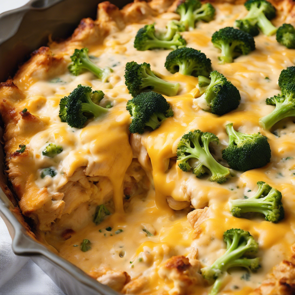 Cheesy Chicken and Broccoli Rice Casserole