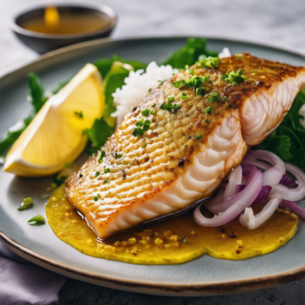 Indonesian Ginger-Garlic Fish with Jasmine Rice