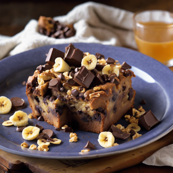 Chocolate Banana Bread Pudding