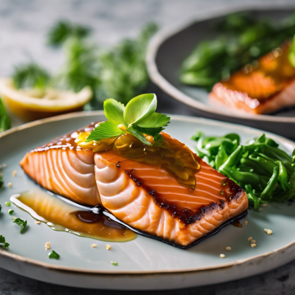 Honey Ginger Glazed Salmon