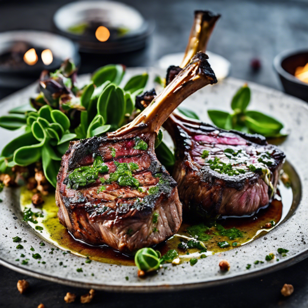 Mint and Garlic Lamb Chops