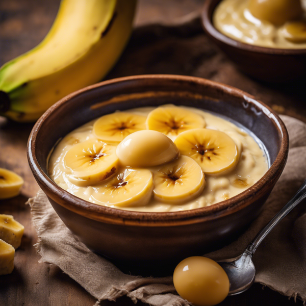 Banana Honey Egg Pudding