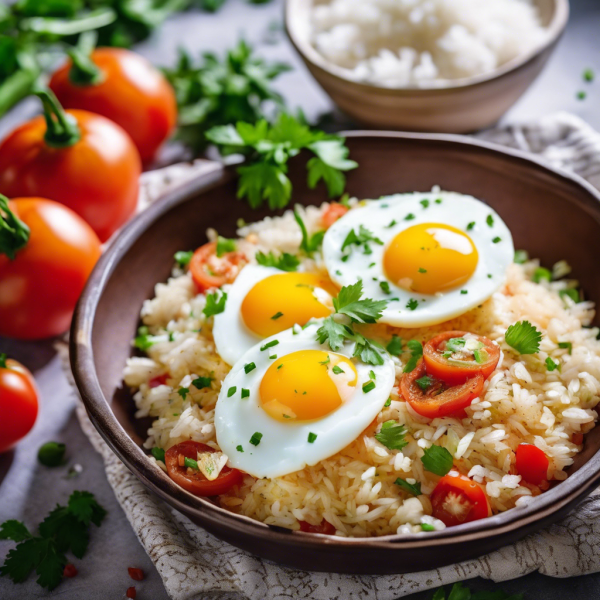 Spicy Egg and Tomato Rice