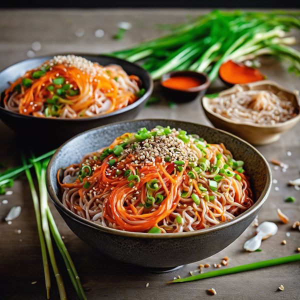 Cold Kimchi Noodle Salad