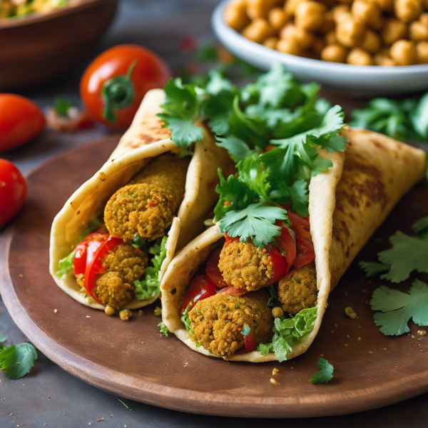 Fava Bean Stuffed Falafel Flautas