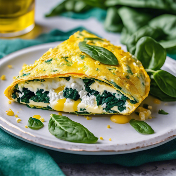 Savory Spinach and Feta Omelette