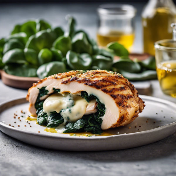 Cheesy Spinach Stuffed Chicken Breast