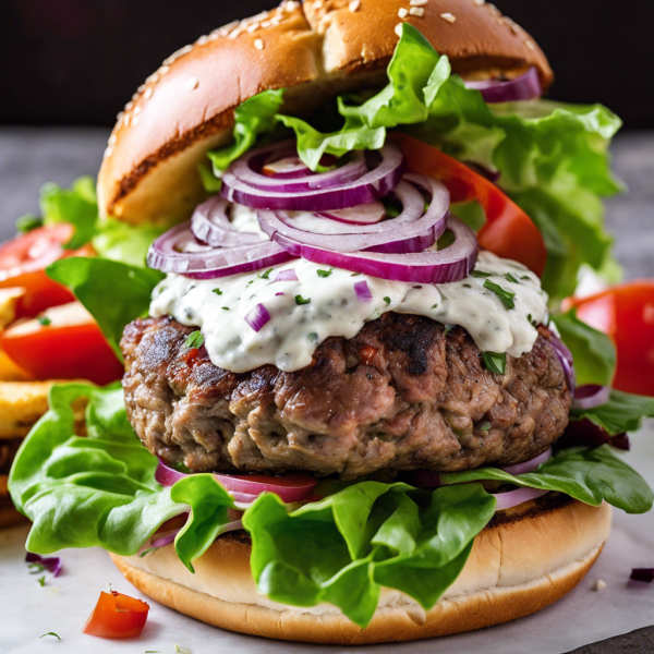 Mediterranean Lamb Burger