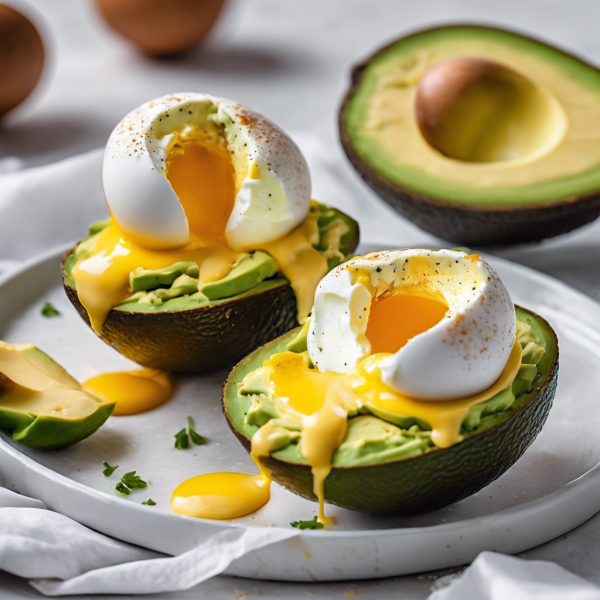 Russian Inspired Avocado and Cheese Stuffed Eggs