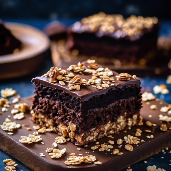 Galactic Oat Fudge Tray Cake