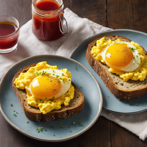 Chinese-Style Scrambled Eggs on Toast