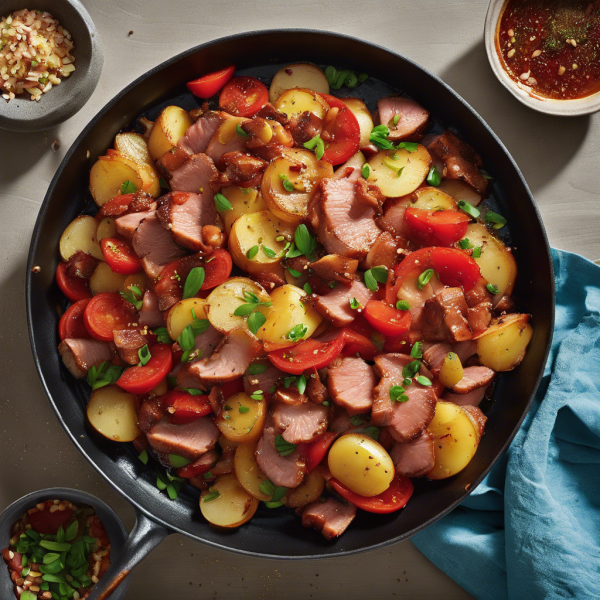 Spicy Asian Pork and Potato Stir-Fry