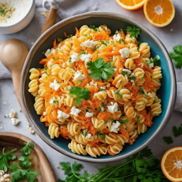 Carrot and Garlic Pasta Salad