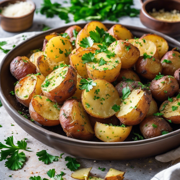 Crispy Garlic Parmesan Potatoes