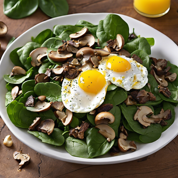 Spinach Salad with Warm Beef Dressing