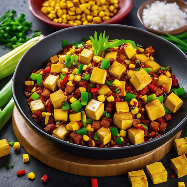 Spicy Tofu and Sweet Corn Stir-Fry