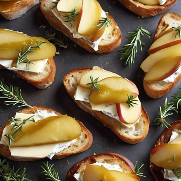 Apple and Brie Crostini