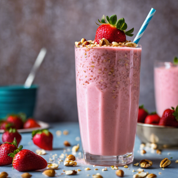 Nutty Strawberry Yogurt Smoothie