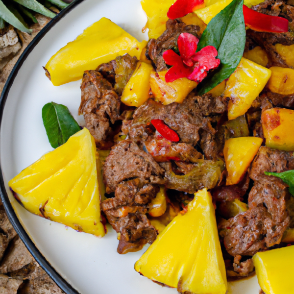 Keto and Arab-Style Beef with Pineapple