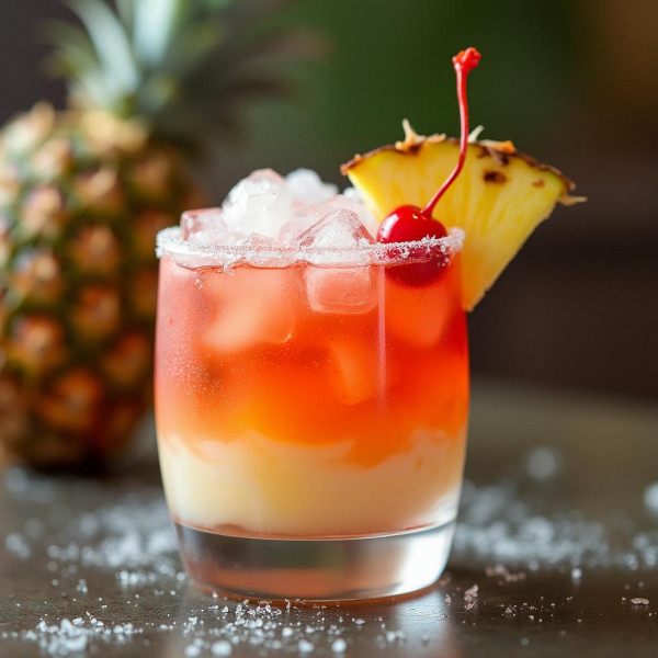 Tropical Sunset Cocktail