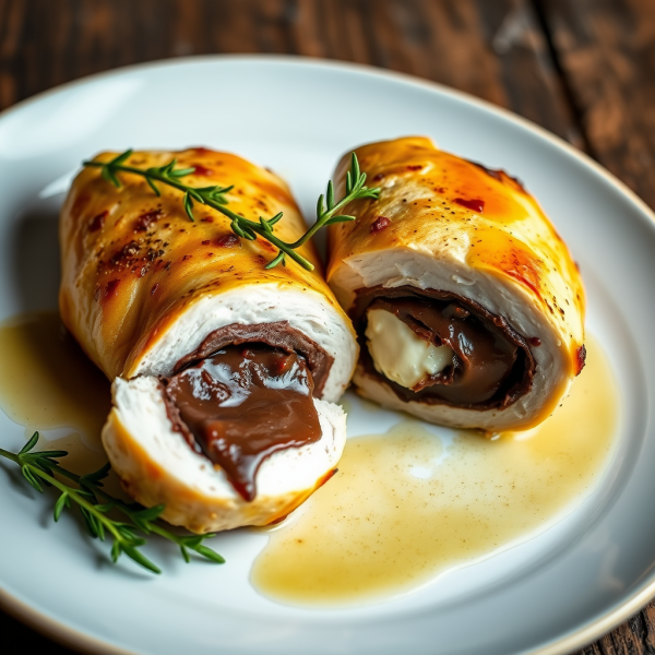 Decadent Chocolate Stuffed Chicken Breast