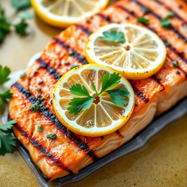 Lemon Herb Grilled Salmon