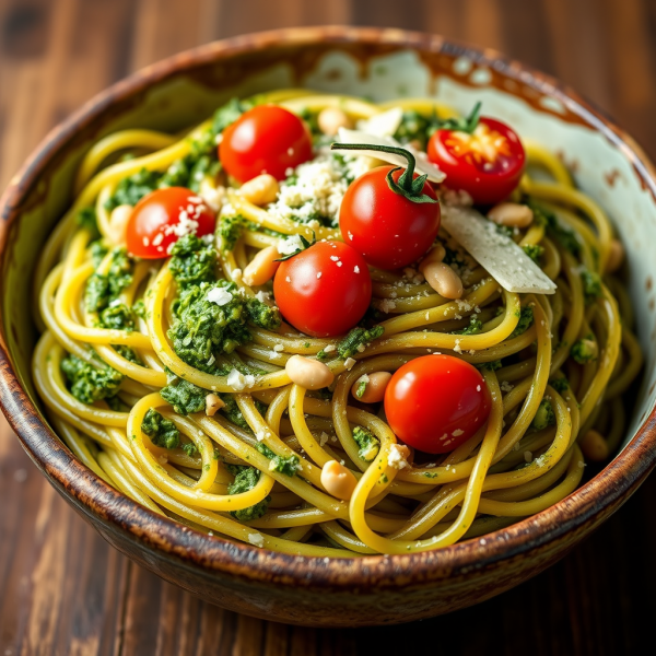 Concrete Pesto Pasta