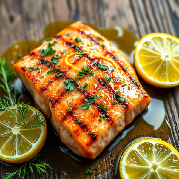 Lemon Herb Grilled Salmon