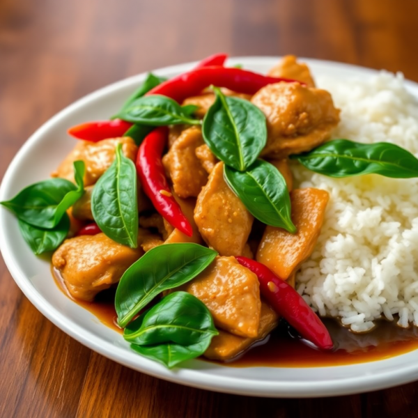 Spicy Thai Basil Chicken